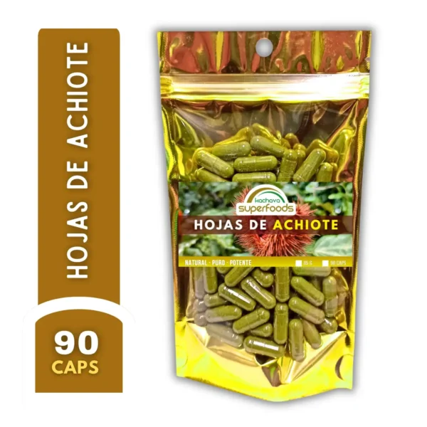 hojas de achiote capsulas