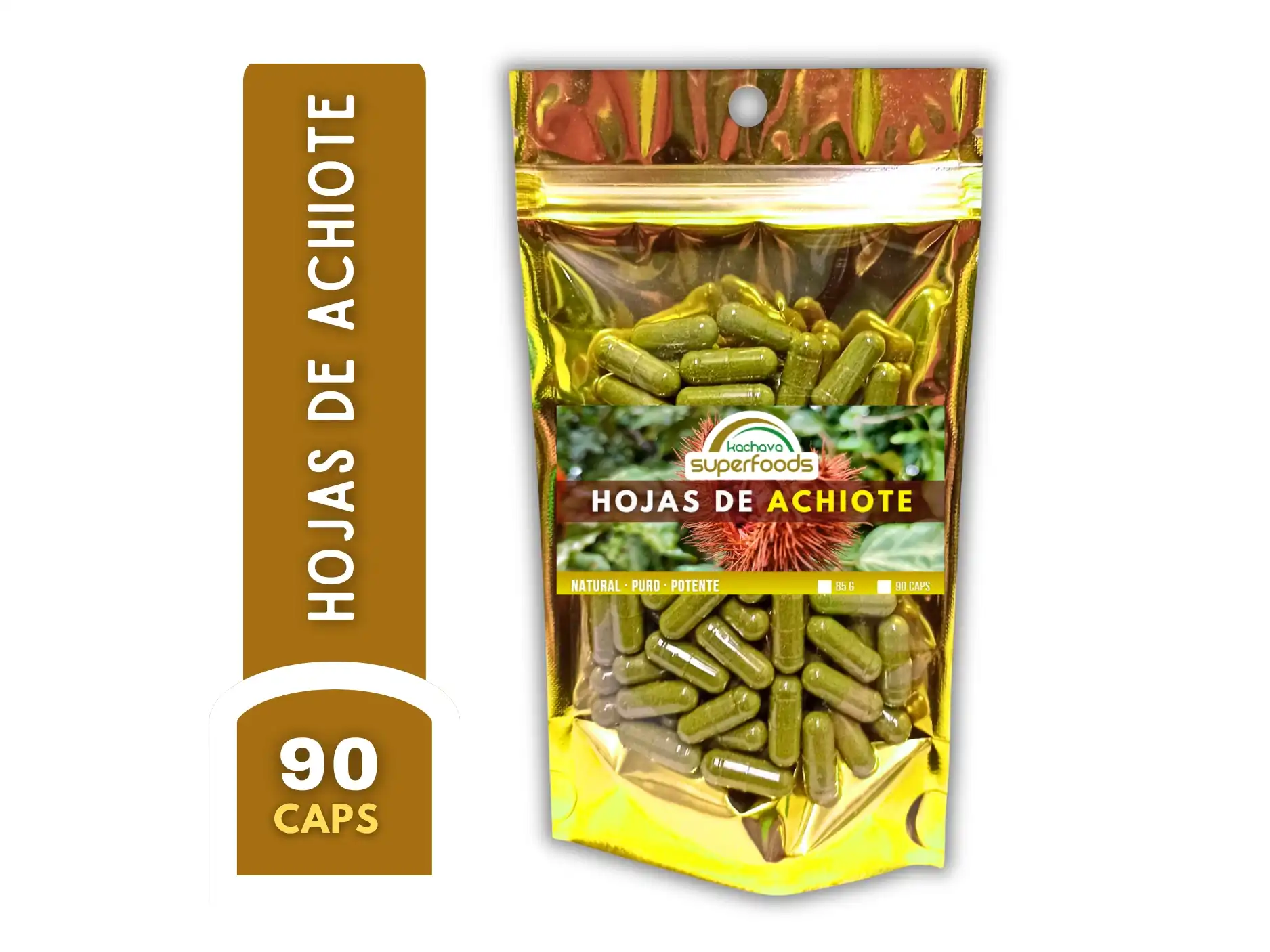 hojas de achiote capsulas